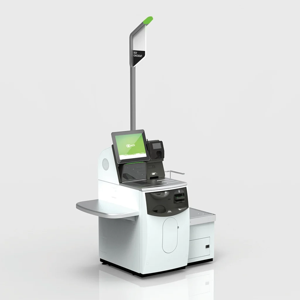 NCR self-service checkout kiosk